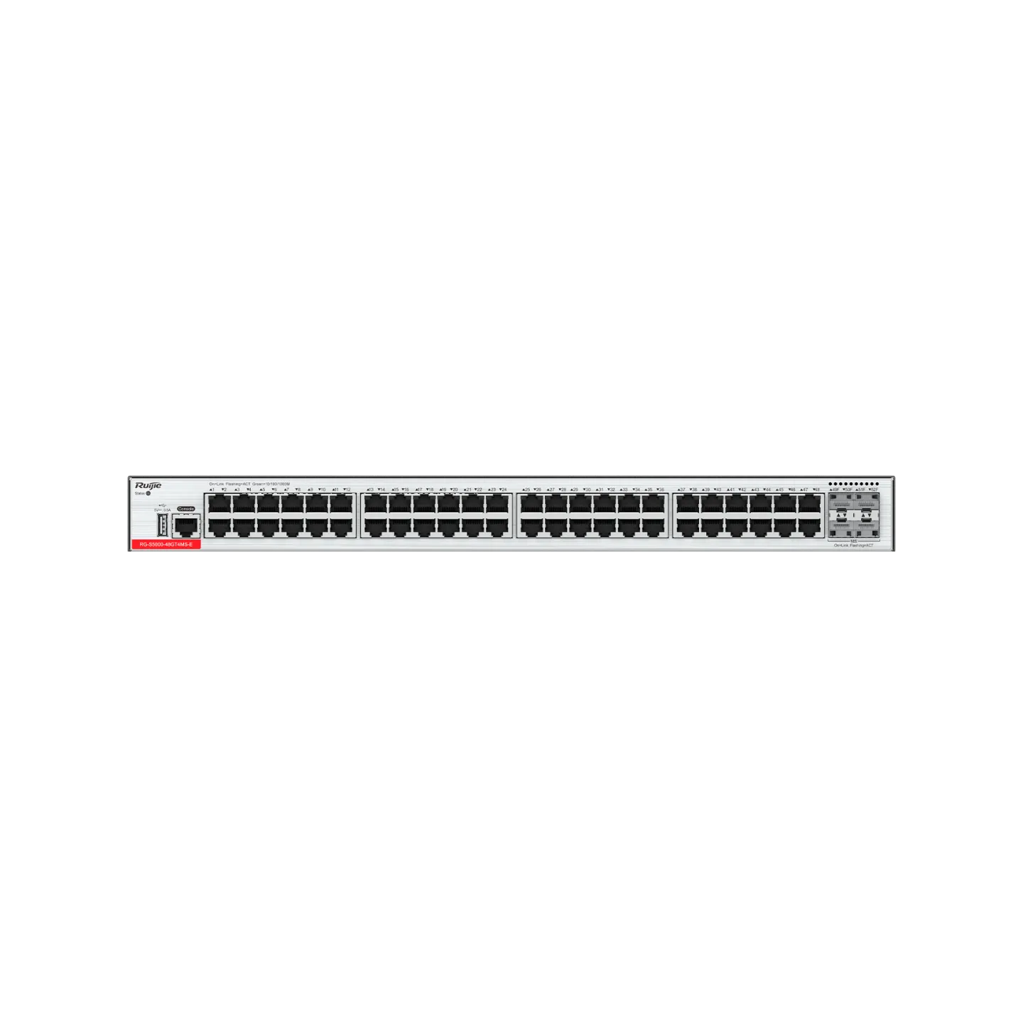 RG-S5000-48GT4MS-E L2 Smart Managed Switch, 48 x Gigabit, 4 x SFP Ports - Gambar 2