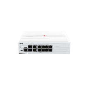 RG-SF2920-8GT2MG2XS-P L2 Smart Managed Switch, 8 x Gigabit Ports (PoE+), 2 x 2.5G Ports, 2 x 10G SFP+ Ports